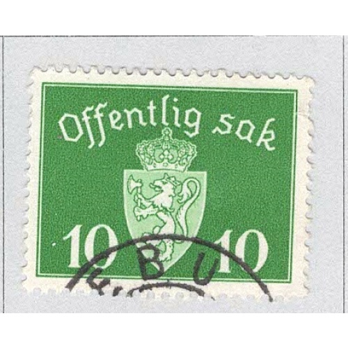 Norway O35 Coat of Arms Used (BP93417)