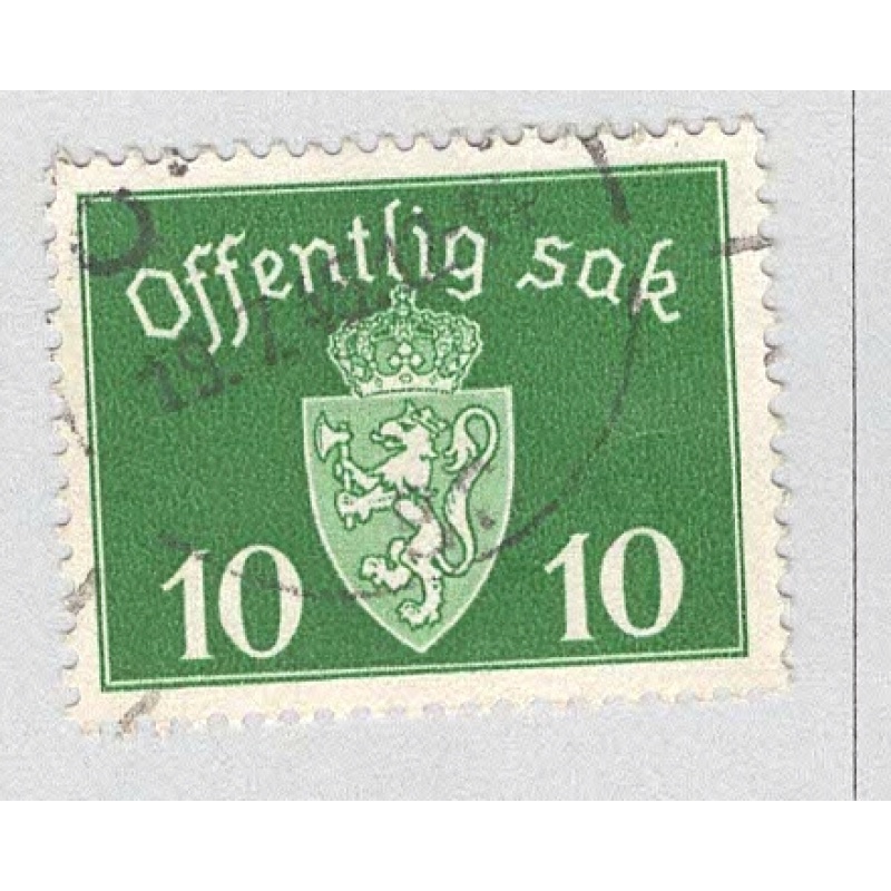 Norway O35 Coat of Arms Used (BP93418)