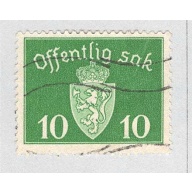 Norway O35 Coat of Arms Used (BP93419)