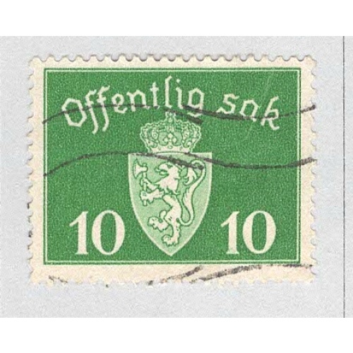Norway O35 Coat of Arms Used (BP93419)