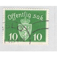 Norway O35 Coat of Arms Used (BP93420)
