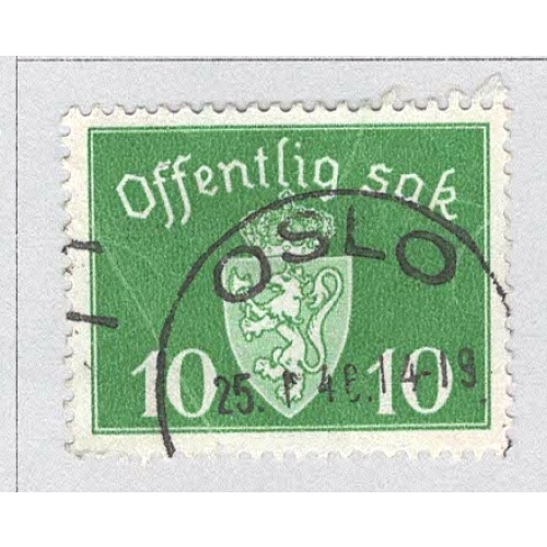 Norway O35 Coat of Arms Used (BP93421)