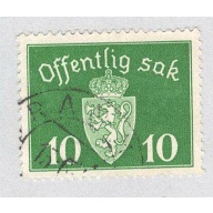 Norway O35 Coat of Arms Used (BP93422)