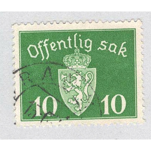 Norway O35 Coat of Arms Used (BP93422)
