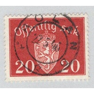 Norway O37 Coat of Arms Used (BP93426)