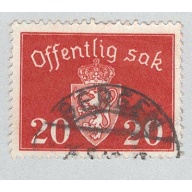 Norway O37 Coat of Arms Used (BP93429)