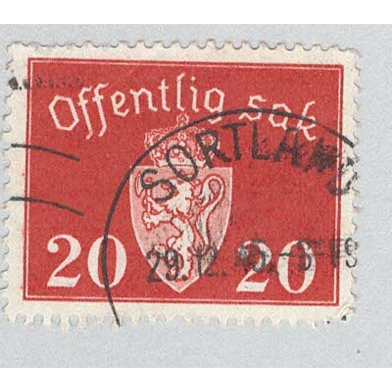 Norway O37 Coat of Arms Used (BP93430)