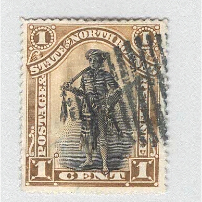 North Borneo 59 Dyak Chief Used (BP93506)