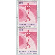 San Marino 345 Walking Racer MNH hpair 1  (BP94009)