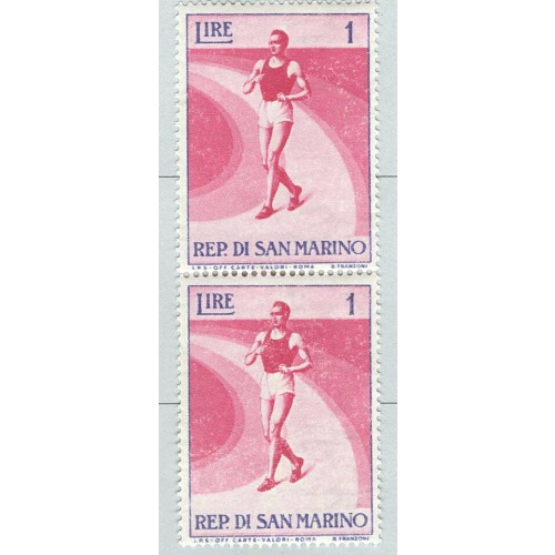 San Marino 345 Walking Racer MNH hpair 1  (BP94009)