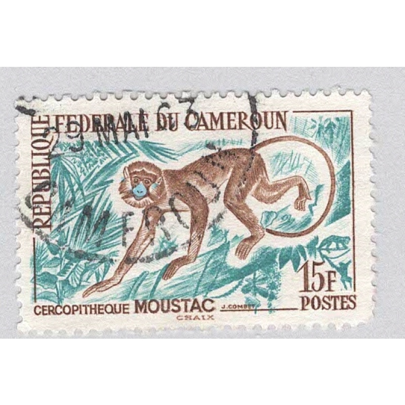 Cameroun 368 Mustache Monkey Used (BP94121)