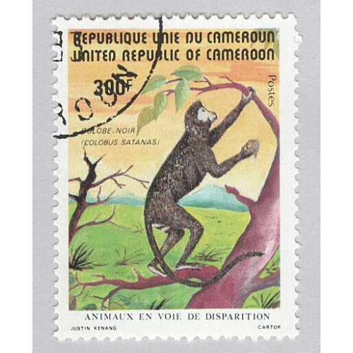 Cameroun 718 Black Colo?us Monkey Used (BP94320)