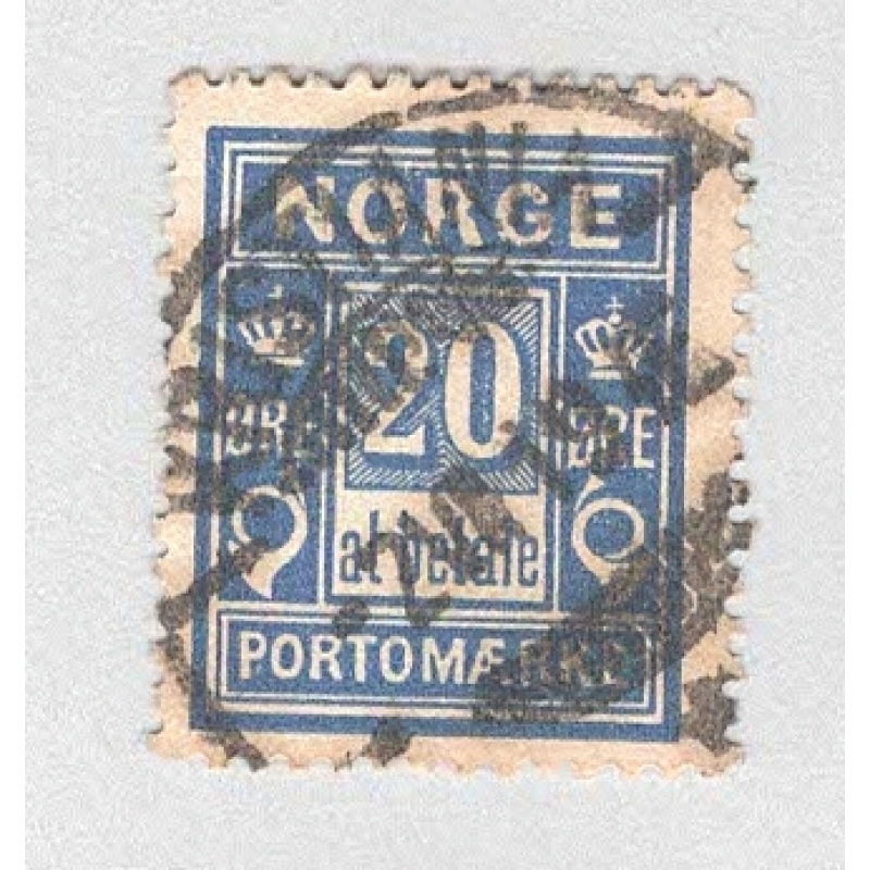 Norway J5 Numeral 20 Used (BP94519)