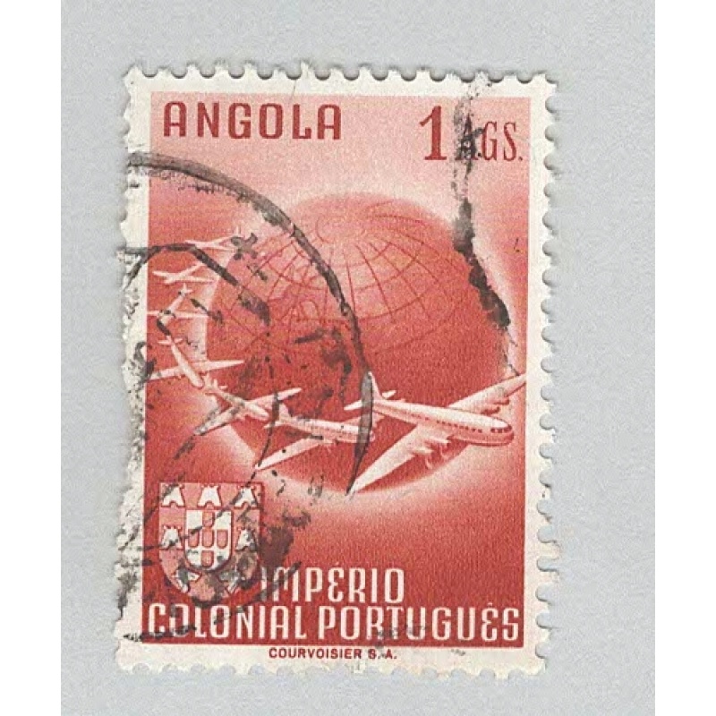 Angola C21 Planes Circling Globe Used 1 (BP94909)