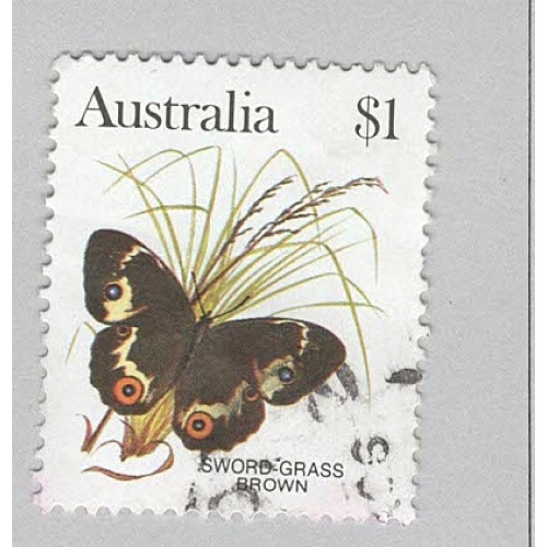 Australia 880 Swordgrass butterfly Used 1  (BP95218)