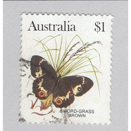 Australia 880 Swordgrass butterfly Used 3  (BP95220)