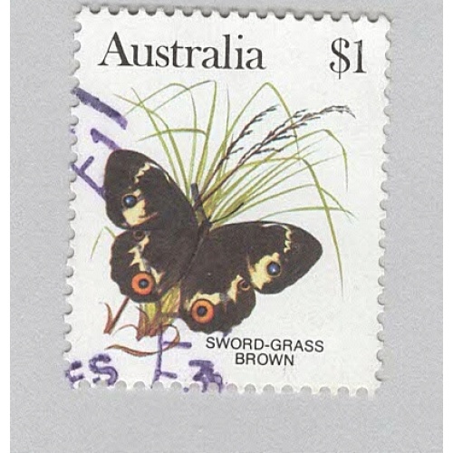 Australia 880 Swordgrass butterfly Used 1  (BP95221)