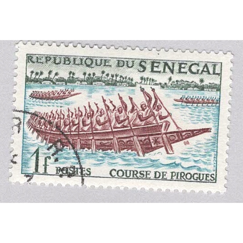 Senegal 203 Canoe Race 1961 Used 1  (BP95305)