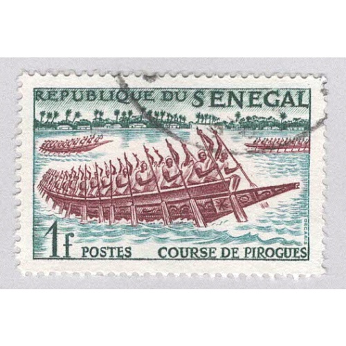 Senegal 203 Canoe Race 1961 Used 3  (BP95307)