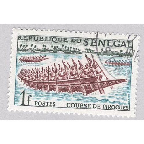 Senegal 203 Canoe Race 1961 Used 2  (BP95309)