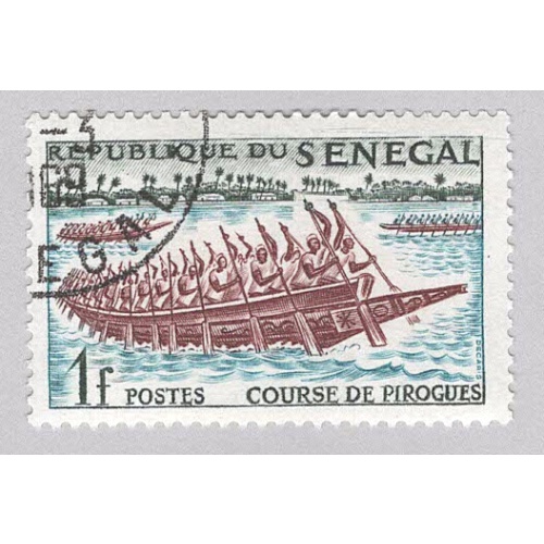 Senegal 203 Canoe Race 1961 Used 1  (BP95311)