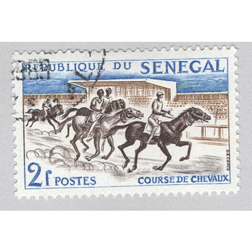 Senegal 204 Horse Racing Used 1  (BP95315)