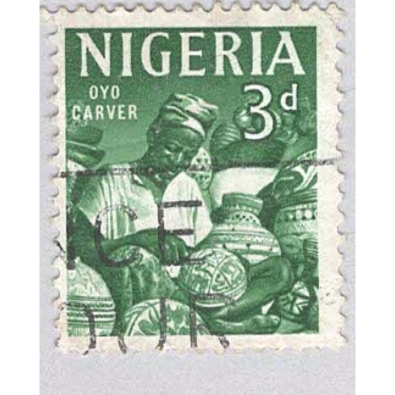 Nigeria Flower 3d Used 1  (BP95642)