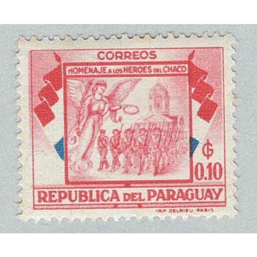 Paraguay 509 Soldiers Angel and Cathedral MNH 1  (BP95721)