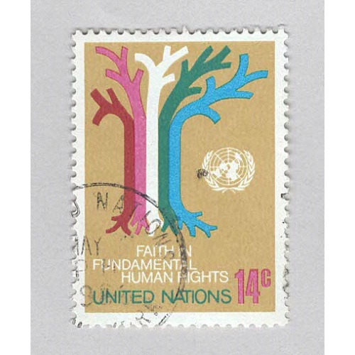 United Nations NY 305 Tree of Various Races Used 1  (BP95804)