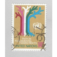United Nations NY 305 Tree of Various Races Used 2  (BP95805)