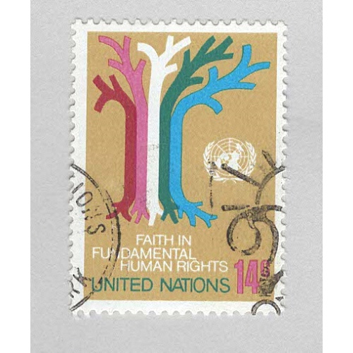 United Nations NY 305 Tree of Various Races Used 2  (BP95805)