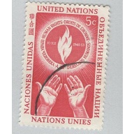 United Nations NY 22 Hand reaching towards Flame Used (BP95808)