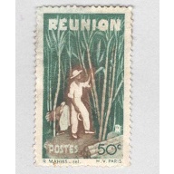Reunion 252 Cutting Sugar Cane Used 1  (BP95809)