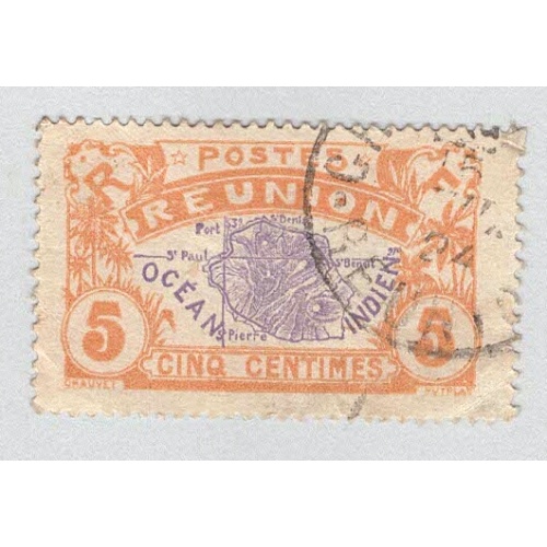 Reunion 64 Map of Reunion Used 1  (BP95907)