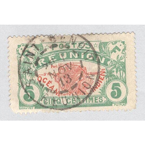 Reunion 63 Map of Reunion Used 1  (BP96008)