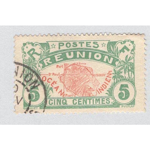 Reunion 63 Map of Reunion Used 3  (BP96010)