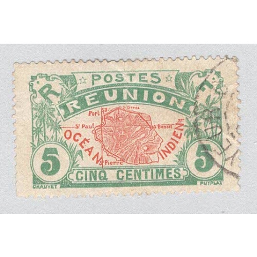 Reunion 63 Map of Reunion Used 3  (BP96013)