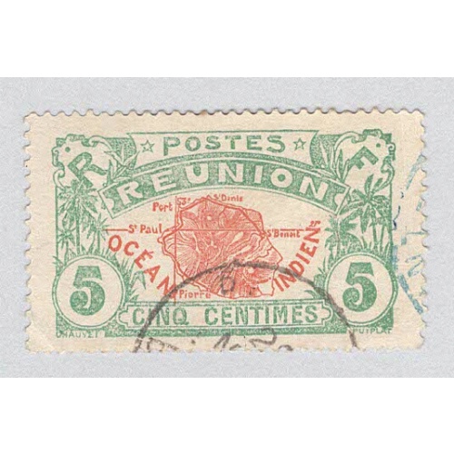 Reunion 63 Map of Reunion Used 1  (BP96014)