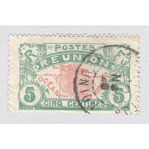 Reunion 63 Map of Reunion Used 1  (BP96017)