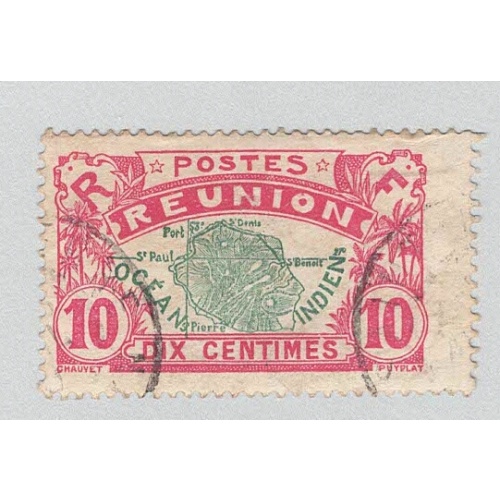 Reunion 65 Map of Reunion Used 1  (BP96101)