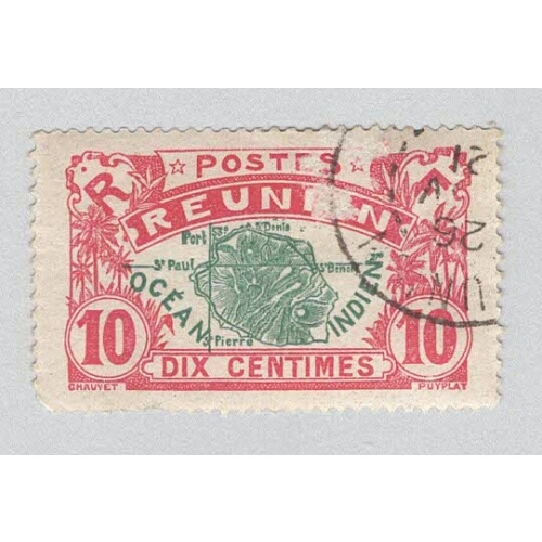 Reunion 65 Map of Reunion Used 2  (BP96102)