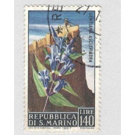 San Marino 659 Gentian Flower Used 1  (BP96316)