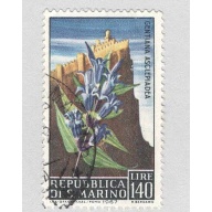San Marino 659 Gentian Flower Used 2  (BP96317)