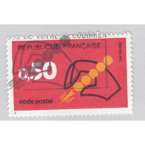 France 1346 Hand Holding Postal Code Used 1  (BP96627)