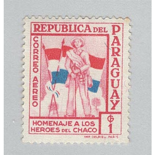 Paraguay C238 Soldier and Flags MNG 3  (BP96814)