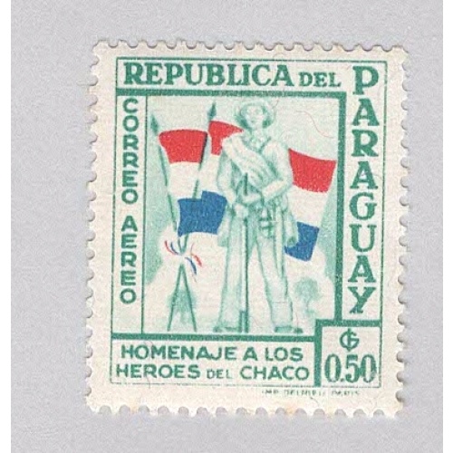 Paraguay C237 Soldier and Flags MNH 3  (BP96823)