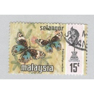 Malaysia Selangor 133 Butterflies Used 2  (BP96914)