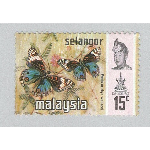 Malaysia Selangor 133 Butterflies Used 3  (BP96918)
