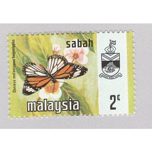Malaysia Sabah 25 Butterflies MNH 2  (BP97021)