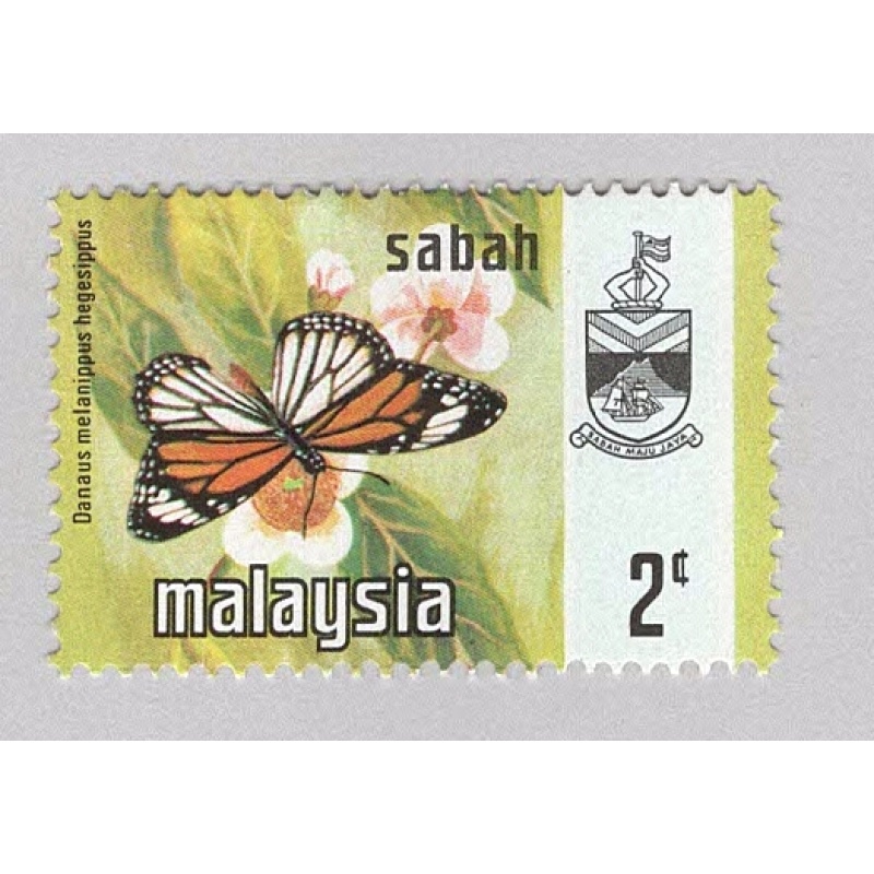 Malaysia Sabah 25 Butterflies MNH 1  (BP97023)